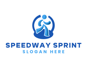 Jogger Marathon Athlete logo design