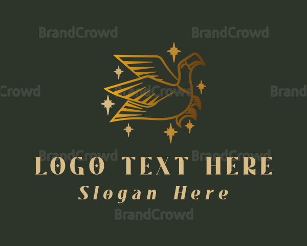 Golden Eagle Bird Logo