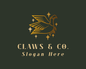 Golden Eagle Bird  logo design