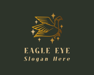 Golden Eagle Bird  logo design