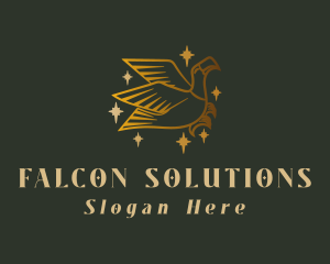 Golden Eagle Bird  logo design