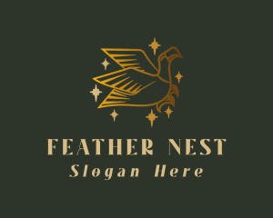 Golden Eagle Bird  logo design