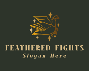 Golden Eagle Bird  logo design