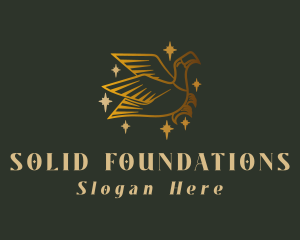 Bald Eagle - Golden Eagle Bird logo design