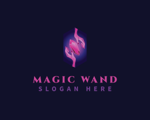 Mystic Crystal Hand  logo design