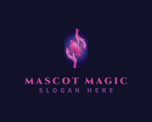 Mystic Crystal Hand  logo design