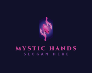 Mystic Crystal Hand  logo design