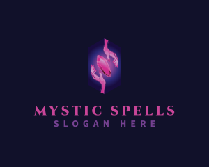 Witchcraft - Mystic Crystal Hand logo design