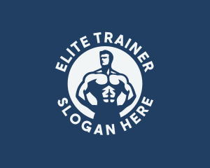 Workout Muscle Trainer Coach logo design