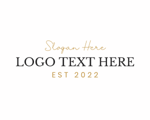 Luxury Modern Wordmark Logo