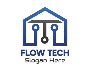 Tech Circuit House logo design