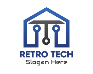 Tech Circuit House logo design