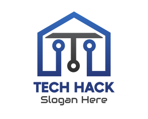 Tech Circuit House logo design