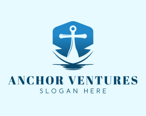 Anchor - Blue Anchor Navy logo design
