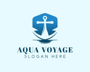 Blue Anchor Navy logo design