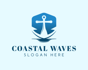 Blue Anchor Navy logo design