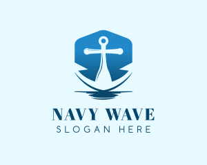 Blue Anchor Navy logo design