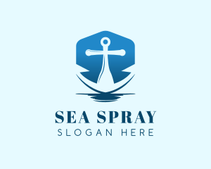 Blue Anchor Navy logo design