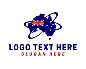 National - Australian Geography Flag logo design