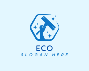 Sanitary - Squeegee Cleaning Tool logo design