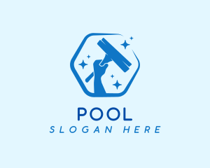 Tool - Squeegee Cleaning Tool logo design