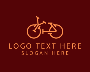 Bicycle - Minimalist Bicycle Letter YA logo design