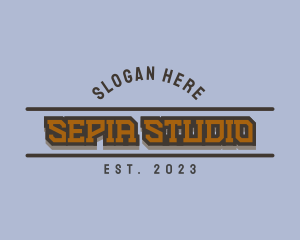 Retro Masculine Studio logo design