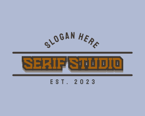 Retro Masculine Studio logo design