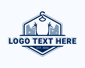 Tee - Tshirt Hanger Laundry logo design