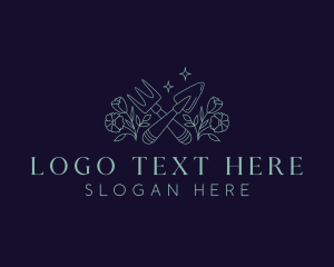 Flower Garden Plant Logo