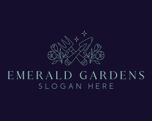 Flower Garden Plant logo design