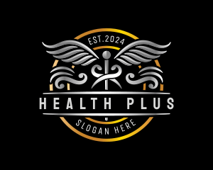 Caduceus Health Hospital logo design