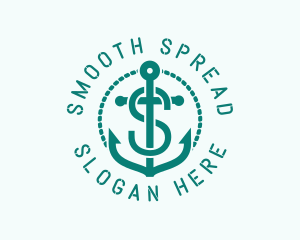 Ship Anchor Letter S logo design