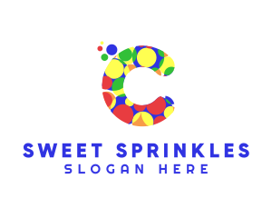 Sprinkles - Candy Sprinkles Letter C logo design