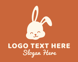 Hopping - Cute Pet Bunny logo design