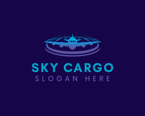 Airplane Travel Logistics logo design