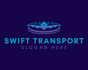 Airplane Travel Logistics logo design