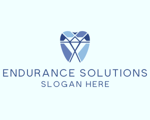 Diamond Dental Dentist Tooth logo design