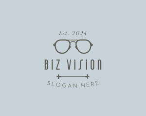 Premium Optical Eyeglasses logo design