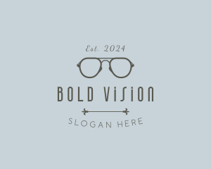 Premium Optical Eyeglasses logo design