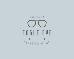 Premium Optical Eyeglasses logo design