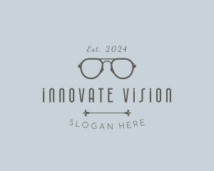 Premium Optical Eyeglasses logo design