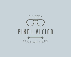 Premium Optical Eyeglasses logo design