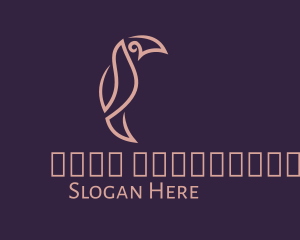 Minimalist - Linear Toucan Bird logo design