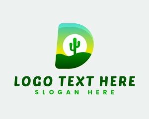 Nature Desert Cactus Logo