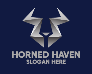 Modern Metallic Horns logo design