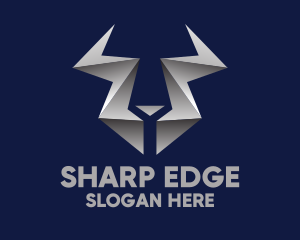 Jagged - Modern Metallic Horns logo design