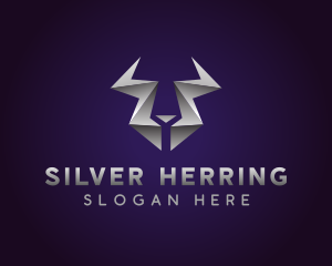 Modern Metallic Horns logo design