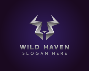 Modern Metallic Horns logo design