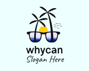 Tropical Ocean Sunglasses  Logo